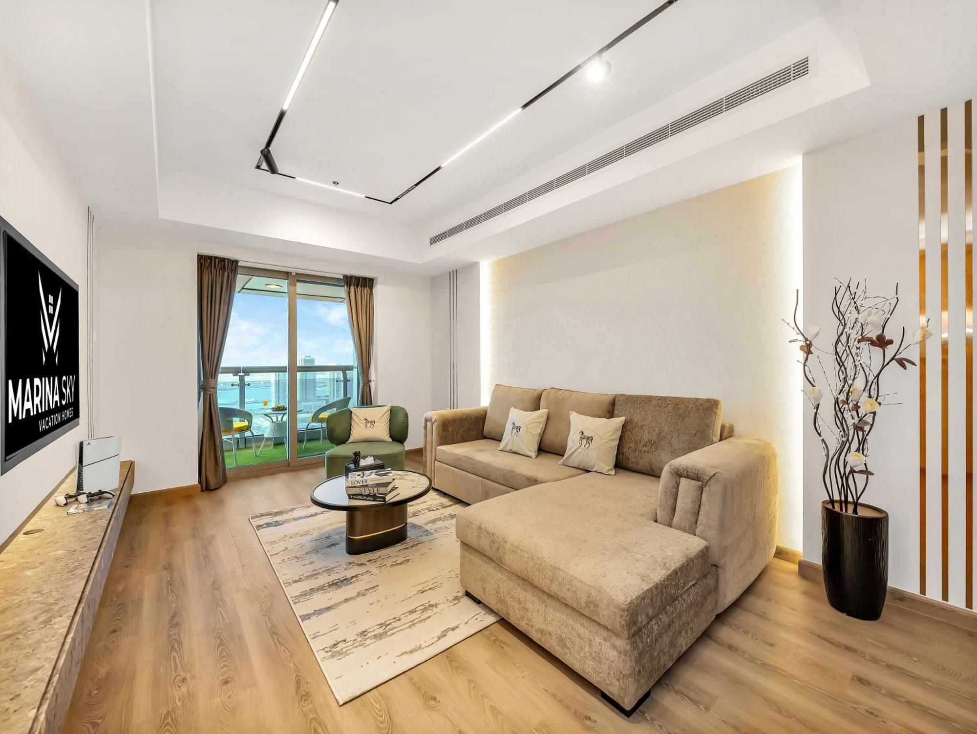 Apartment Sky High 2 Bhk- Ain & Sea View- Marina With Pool Dubai