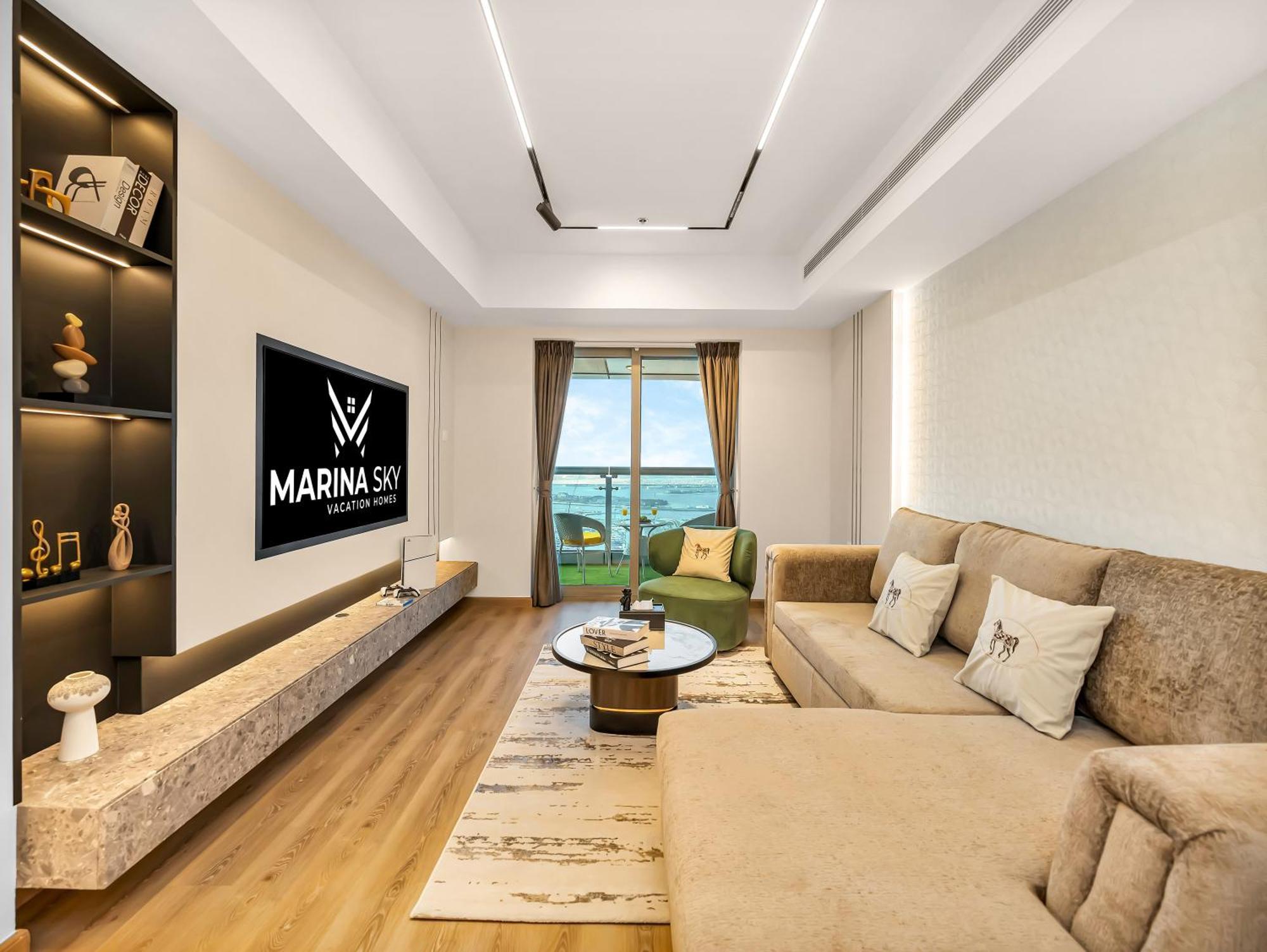 Apartment Sky High 2 Bhk- Ain & Sea View- Marina With Pool *