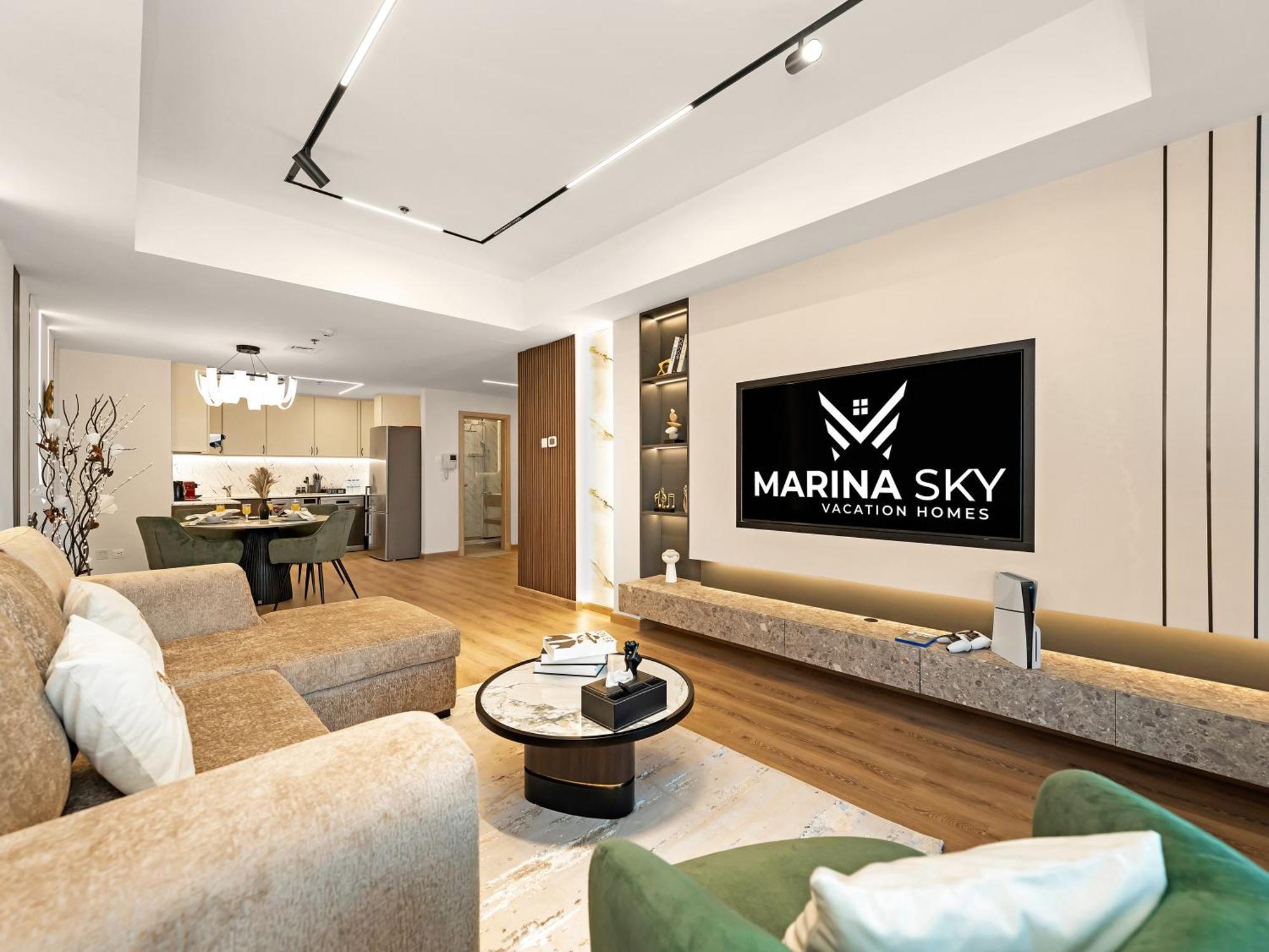 Apartment Sky High 2 Bhk- Ain & Sea View- Marina With Pool Dubai
